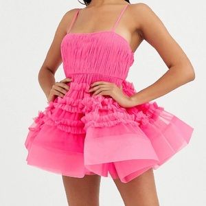 Pink tulle dress